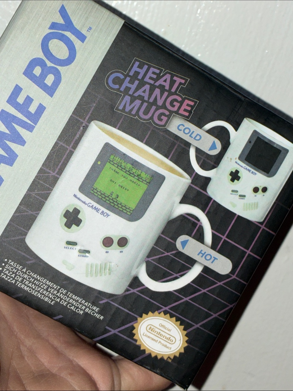 Nintendo game boy heat change mug